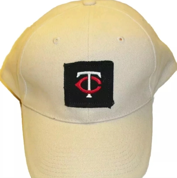 Minnesota Twins Tan Color Mens Adjustable Strapback hat new MLB Puckett years - Picture 1 of 4